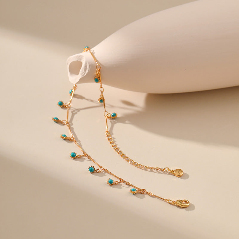 Wholesale  leisure style bohemian niche personality anklet