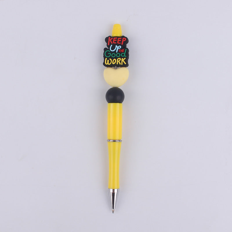 Wholesale Creative Cartoon Mom Series Silicone Beaded Ballpoint Pen
