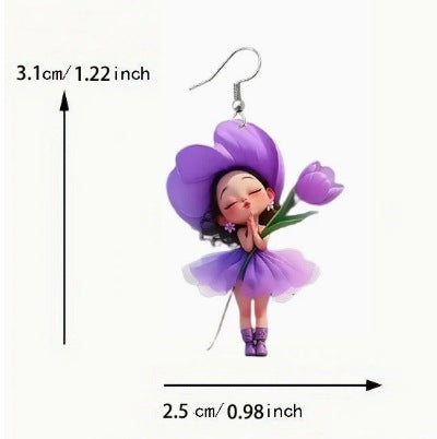 Wholesale Cute cartoon cat earrings
