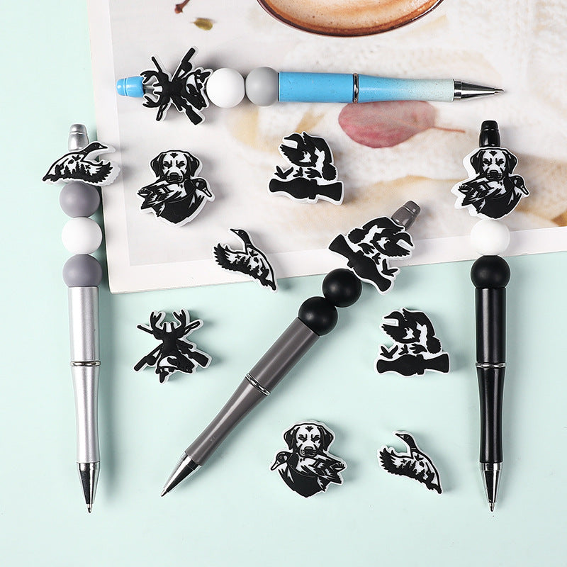 Wholesale 20pcs  silicone loose Focal Beads DIY Bead Accessories