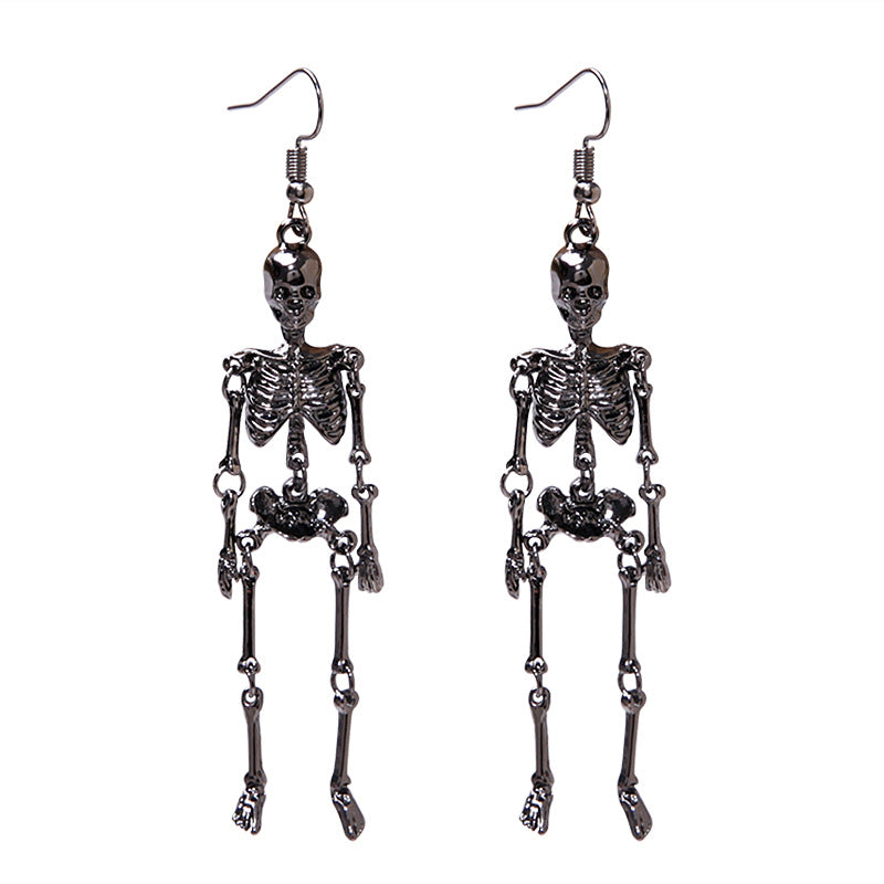 Wholesale Halloween Horror Skeleton Frame Ghost Pumpkin Spider Bat Earrings ACC-ES-BinLi009