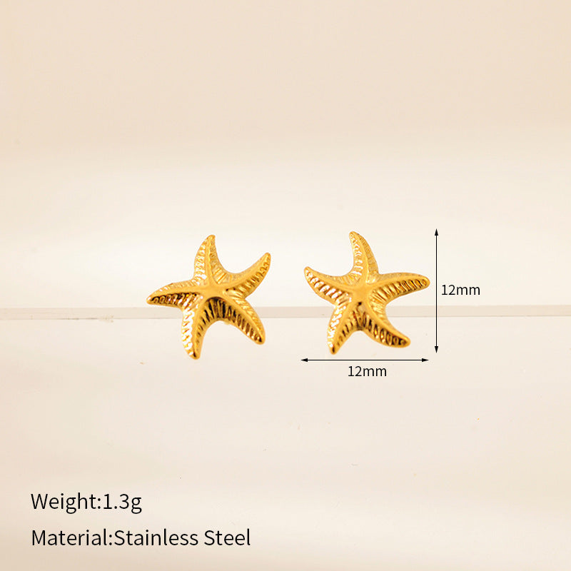 Wholesale  Luxury Geometric Shape Stainless Steel Earrings