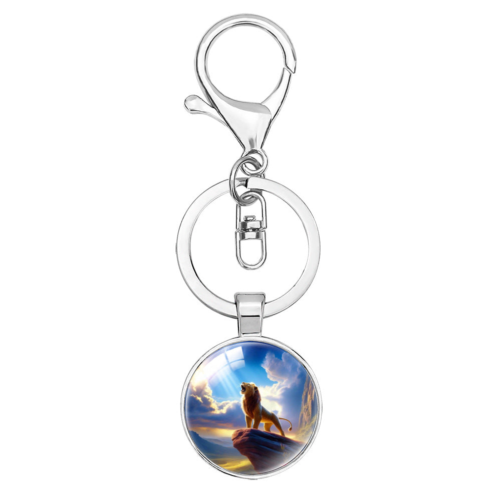 Wholesale Cartoon lion decoration keychain