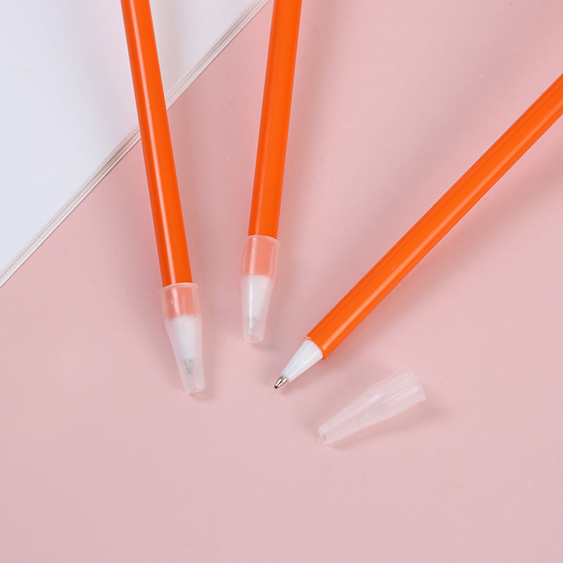 Wholesale  5pcs Cartoon Cute Plush Orange Pen
