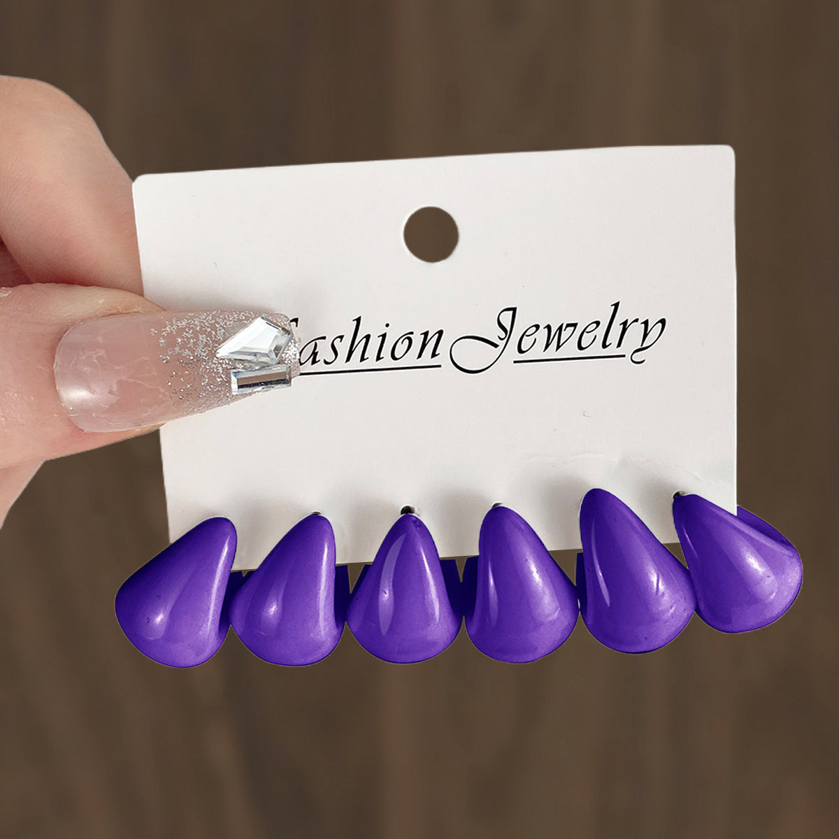 Wholesale Multicolor Earrings suit Personality Exaggerated Water Drops  Earrings