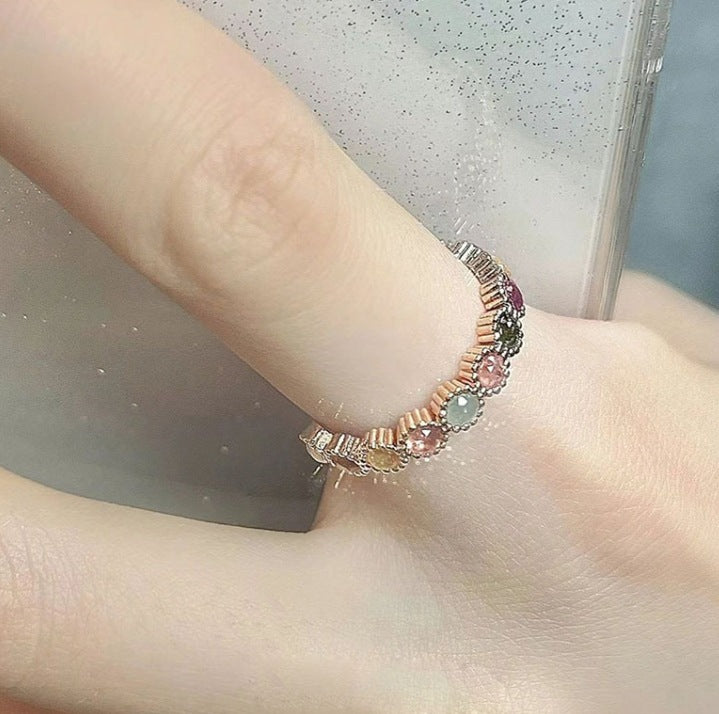 Wholesale  Personality Color Ring  Adjustable Ring