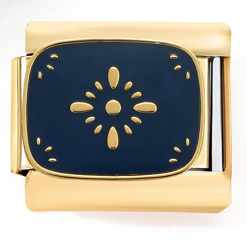 Wholesale 9mm Italian Charm Starter Bracelets DIY square Single Section Creative Stainless Steel Composable Bracelet