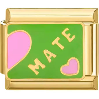 Wholesale Italian Charm Bracelet 9mm DIY Splicing Gold Plated Smiley Dolphin Stainless Steel Composable Bracelet