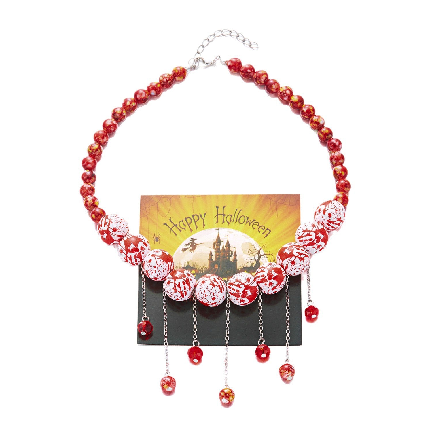 Wholesale  Personalized  Creative Pumpkin Ghost Pendant Clavicle Chain Necklace