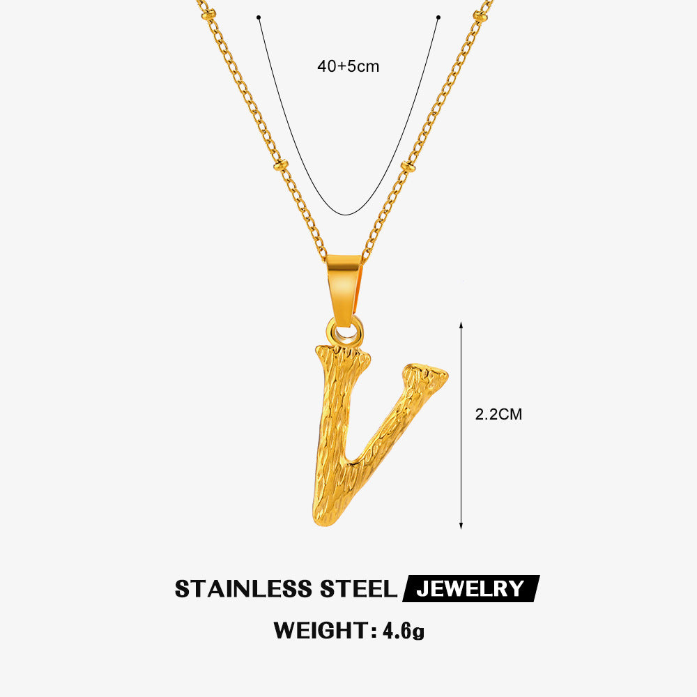 Wholesale Stainless Steel Fashion 26 Letter Necklace
