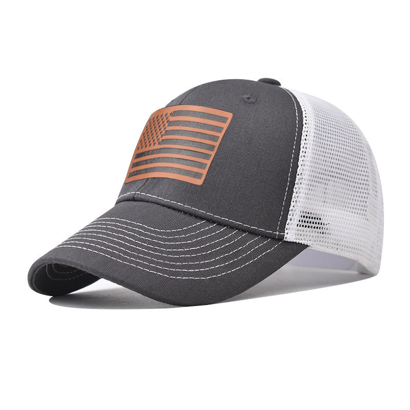 Wholesale American Flag Independence Day Baseball Cap Adjustable Breathable Oxford Lined Outdoor Hat For Adults