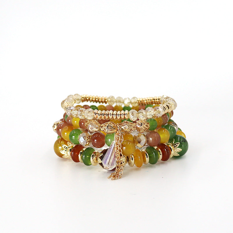 Wholesale Bohemian Multi-layer Crystal Temperament Bracelet ACC-BT-NaiHong016