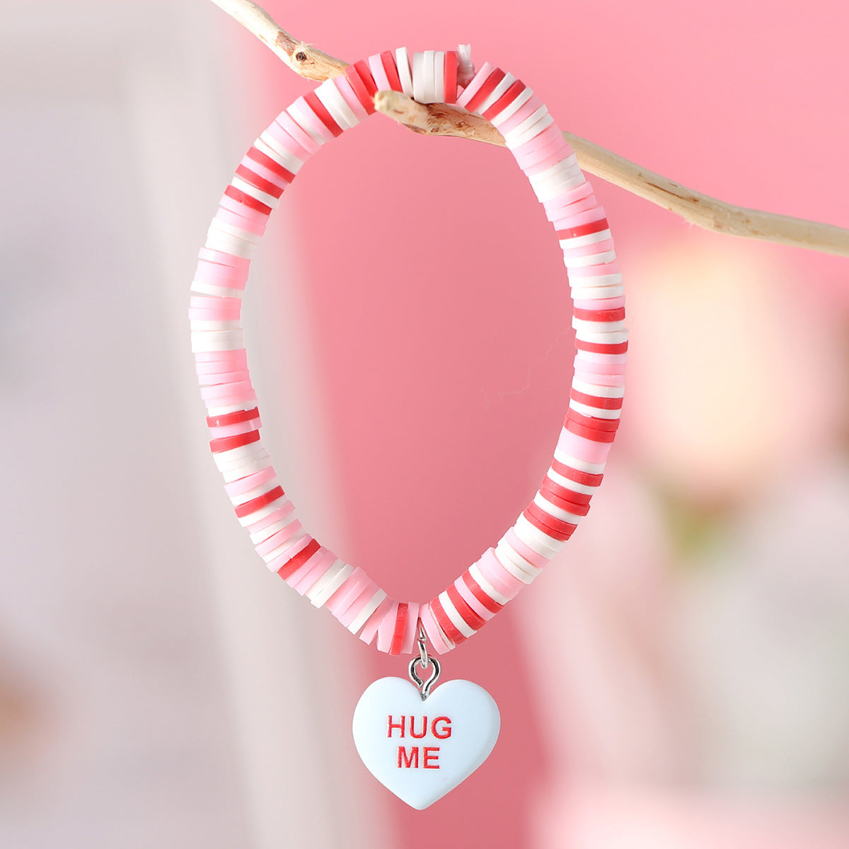 Wholesale Valentine's Day Love Pendant Soft Clay Bracelet ACC-BT-zhiyu002