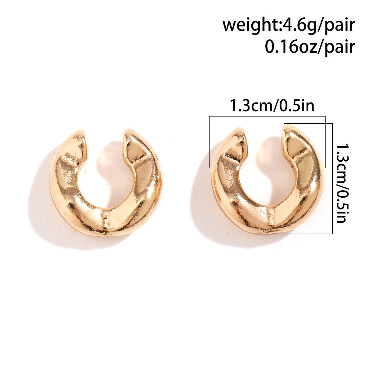 Wholesale Glossy Bean Earrings Plain Hoop Pleated Drop Earrings ACC-ES-XueRou005