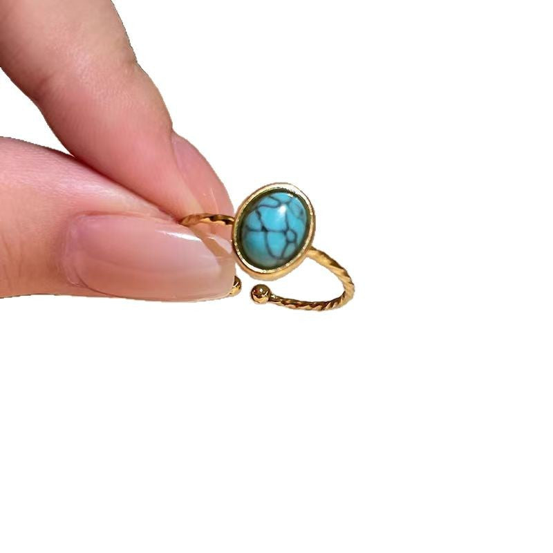 Wholesale Women' s Western Ethnic Gold Open Ring Fashion Accessory Boutique Resale