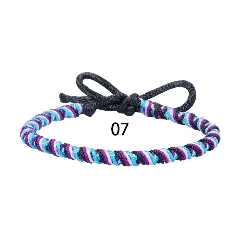 Wholesale Bohemian Style Colorful Hand-woven Rope Wear Bracelet