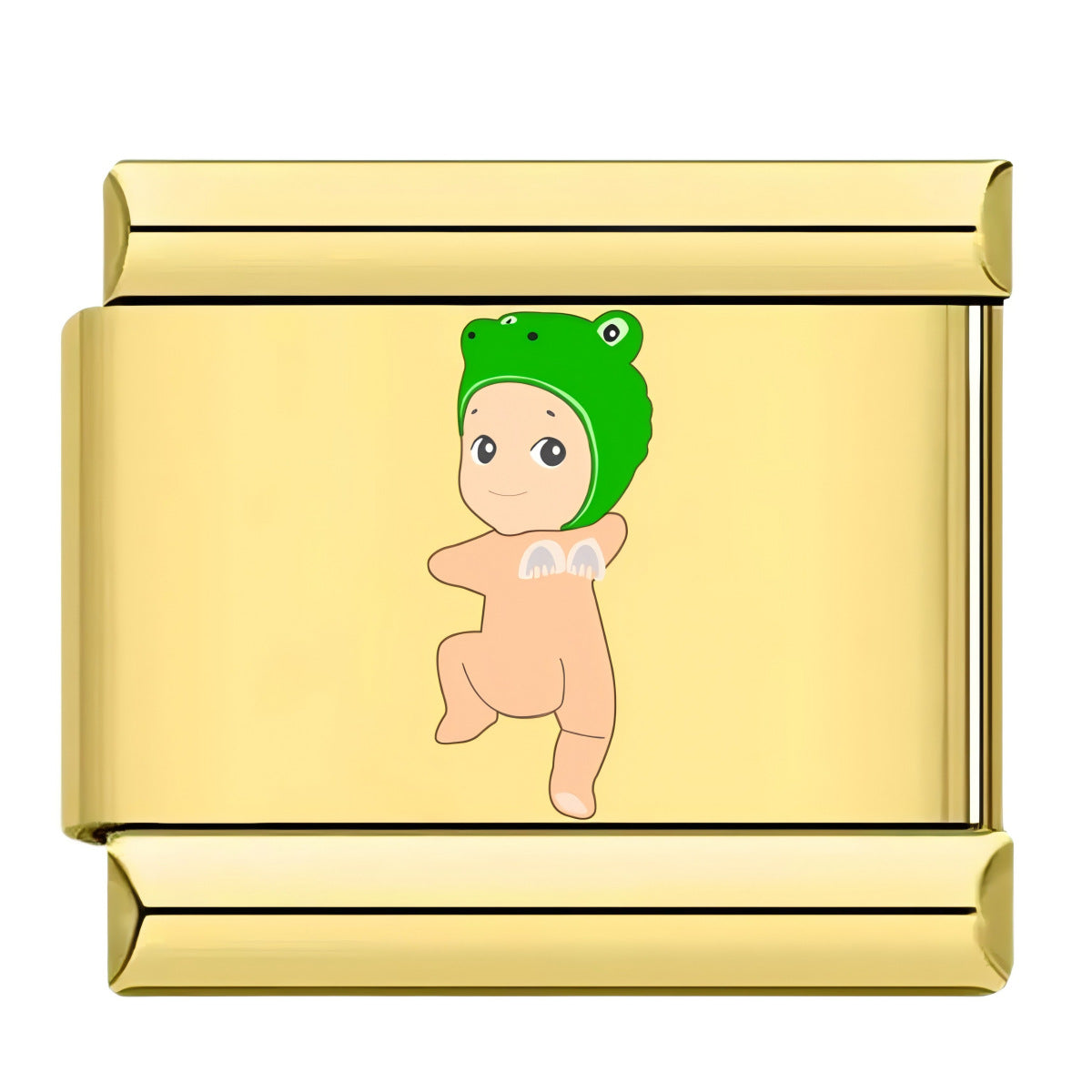 Wholesale 10pcs Italian Charm Bracelet 9mm DIY Splicing Cartoon Cute Stainless Steel Composable Bracelet