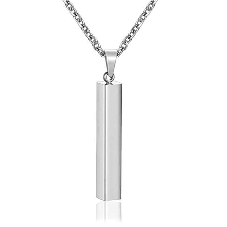 Wholesale Titanium Steel Square Necklace