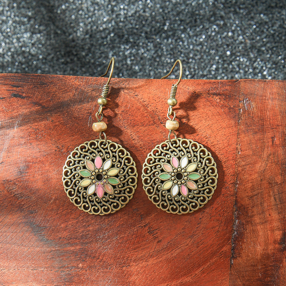 Wholesale Zinc Alloy Bohemian Geometric Tassel Earring Set - Trendy Jewelry Accessory for Boutique Resale
