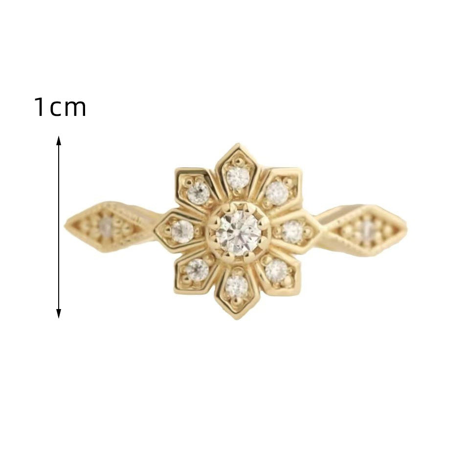 Wholesale Luxury Sunflower Ring