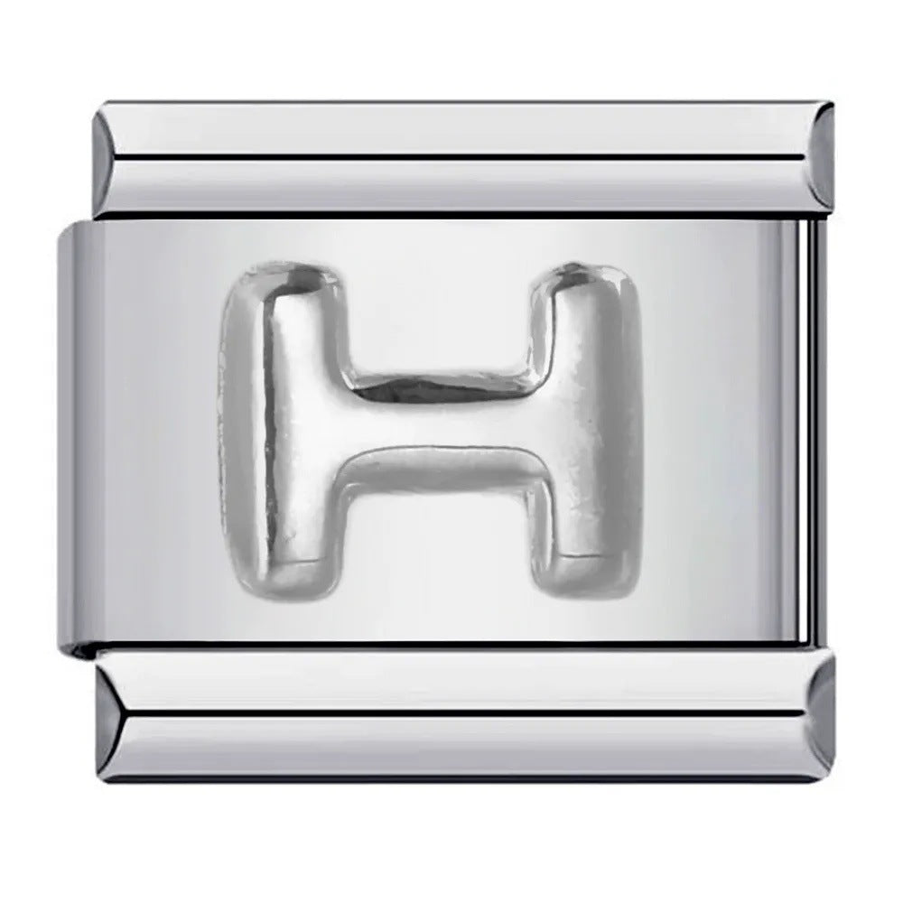 Wholesale Italian Charm Bracelet 9mm DIY punk Creative Stainless Steel Composable Bracelet