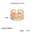 Wholesale light luxury versatile brass gold plated zircon ring