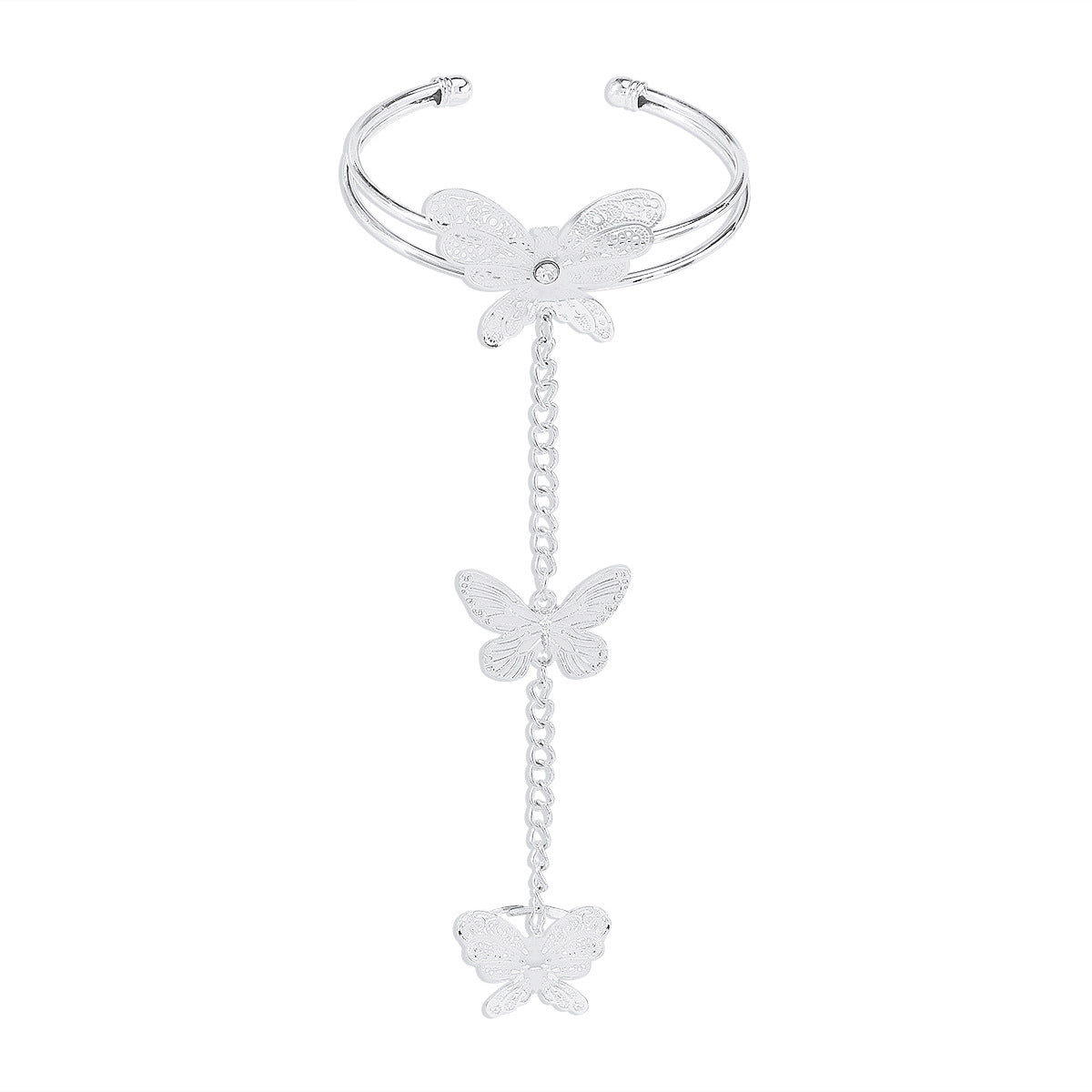 Bracciale con farfalla serpente esagerato gotico all'ingrosso