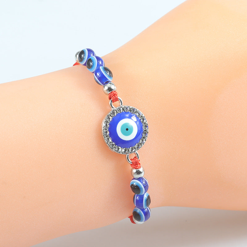 Wholesale  blue eye woven bracelet lucky bracelet lucky bracelet Devil eye bracelet
