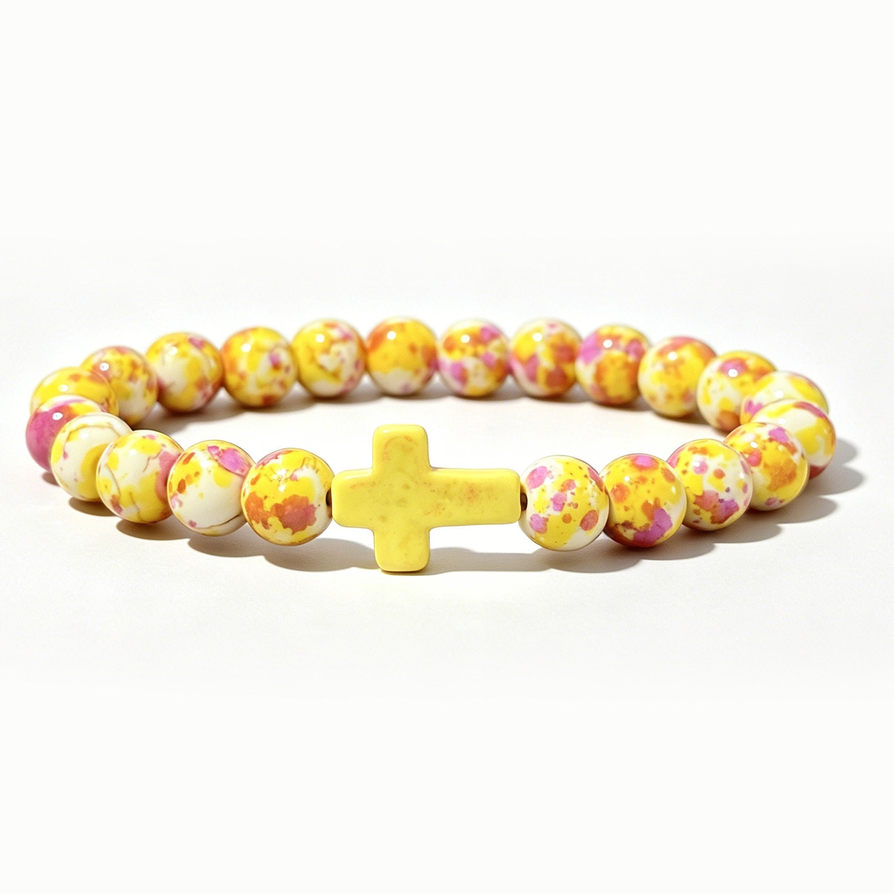 Wholesale Cross Design Beaded Bracelet - Fashion Jewelry Accessory Gift for Resale