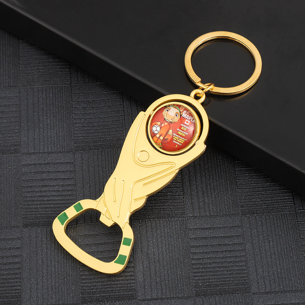 Wholesale 2026 World Cup Keychain Bottle Opener Set Zinc Alloy Decorative Accessory Boutique Resale