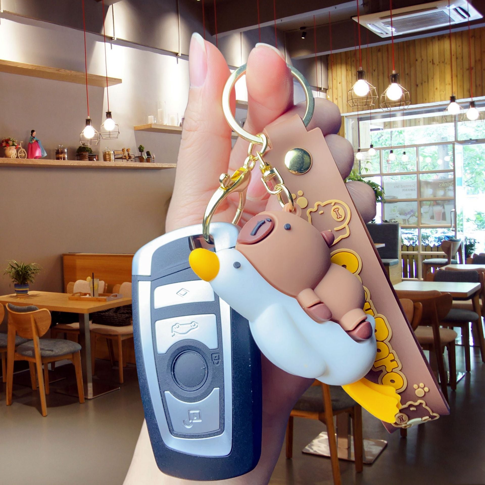 Wholesale Cute cartoon silicone keychain