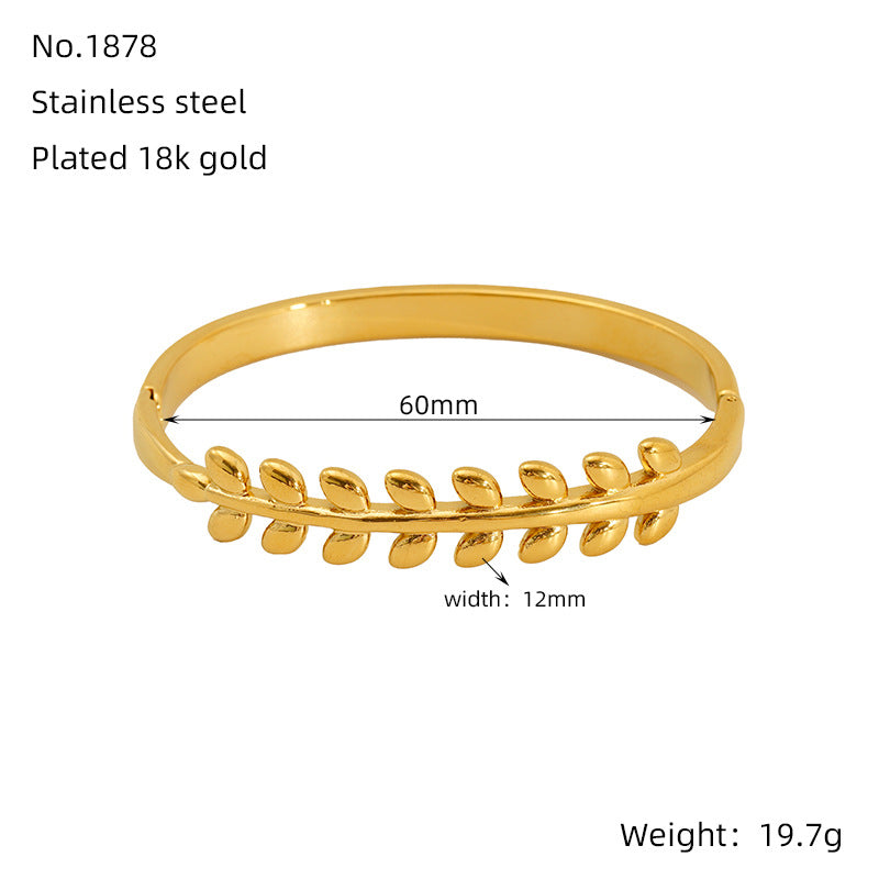Wholesale Titanium steel gold Cuban bracelet