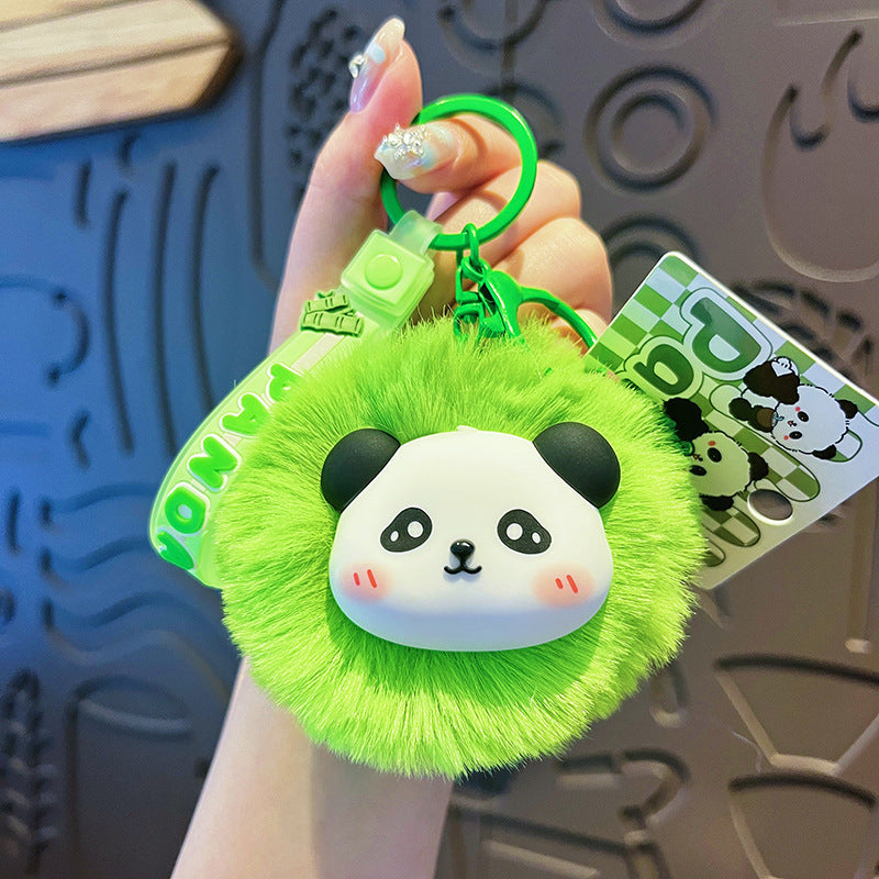 Wholesale Cute Cartoon Plush Ball Panda Keychains ACC-KC-HangLi015
