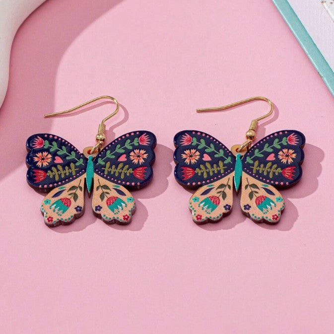 Wholesale  Acrylic Butterfly Earrings