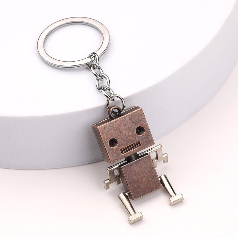 Wholesale Creative movable robot keychain