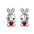 Wholesale Halloween Easter Ghost Face Ghost Cute Little Ghost Earrings
