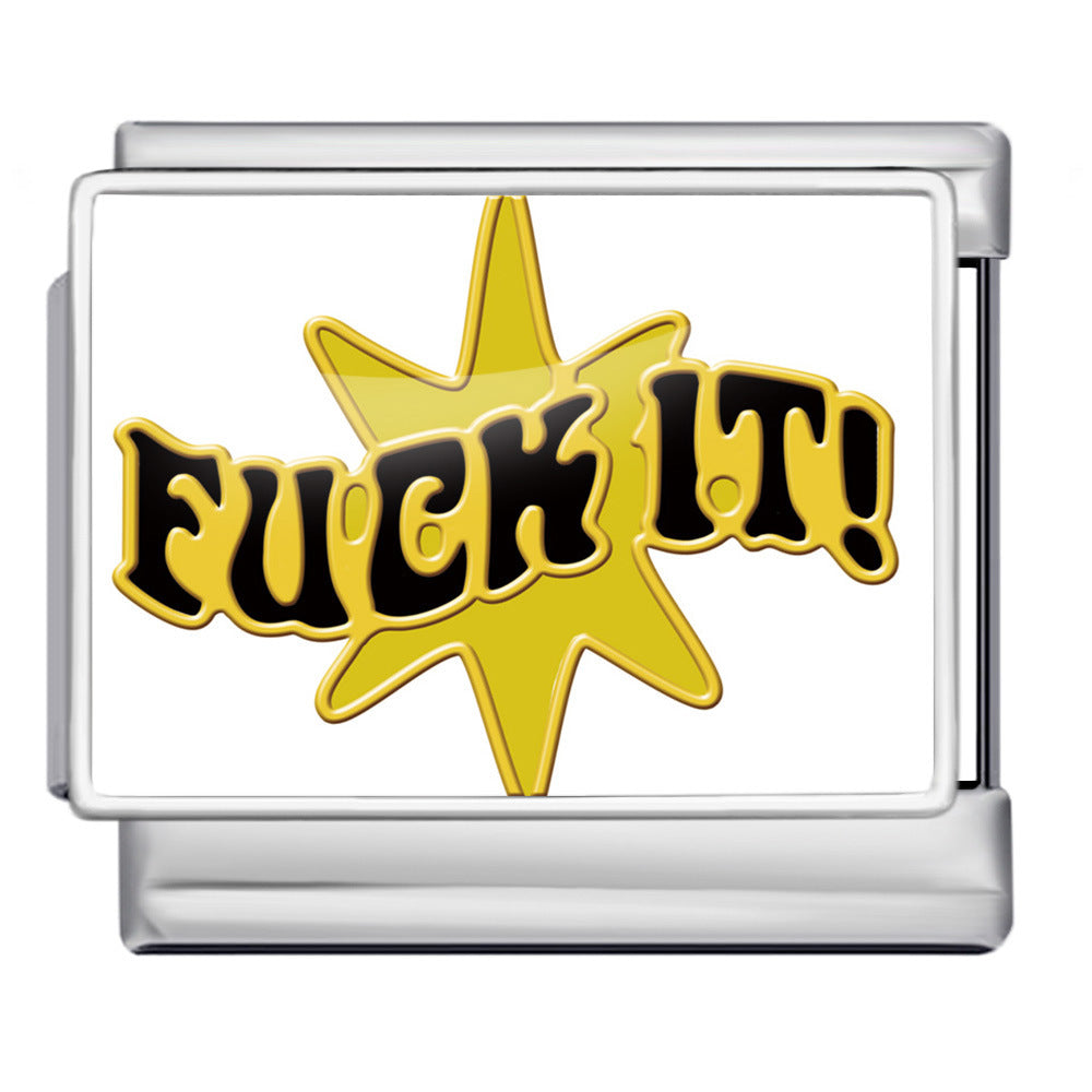 Wholesale  Italian Charm Bracelet 9mm DIY heart-shaped  Creative Stainless Steel Composable Bracelet