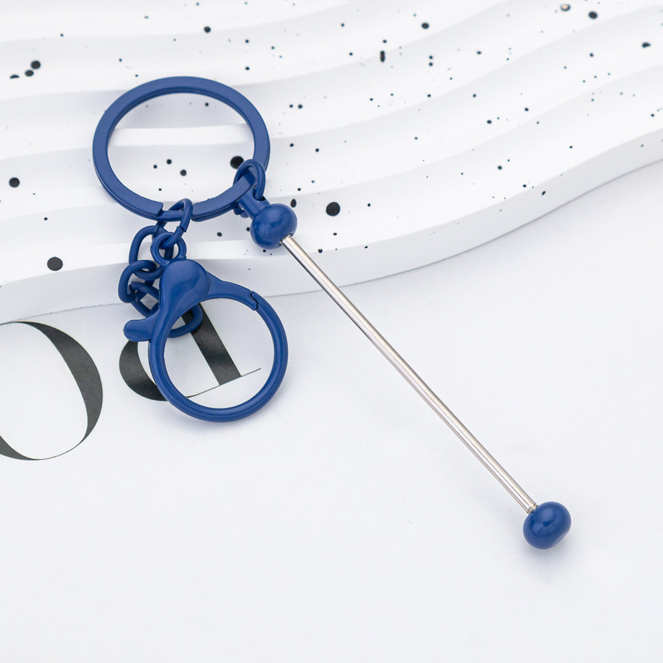 Wholesale Beadable Keychains Colorful DIY Beaded Keychains ACC-KC-HuaH008