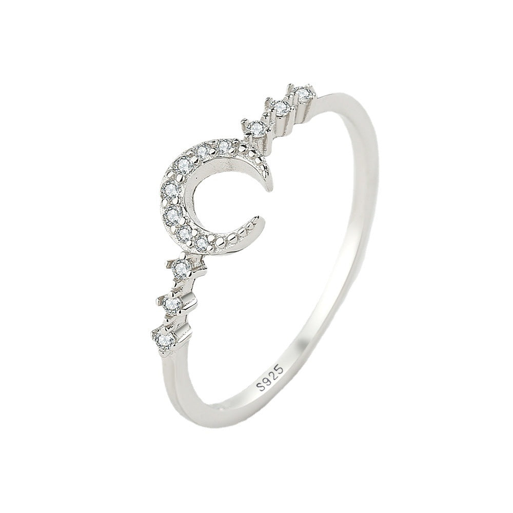 Wholesale Sterling Silver s925 Light Luxury  Full Diamond  Ring