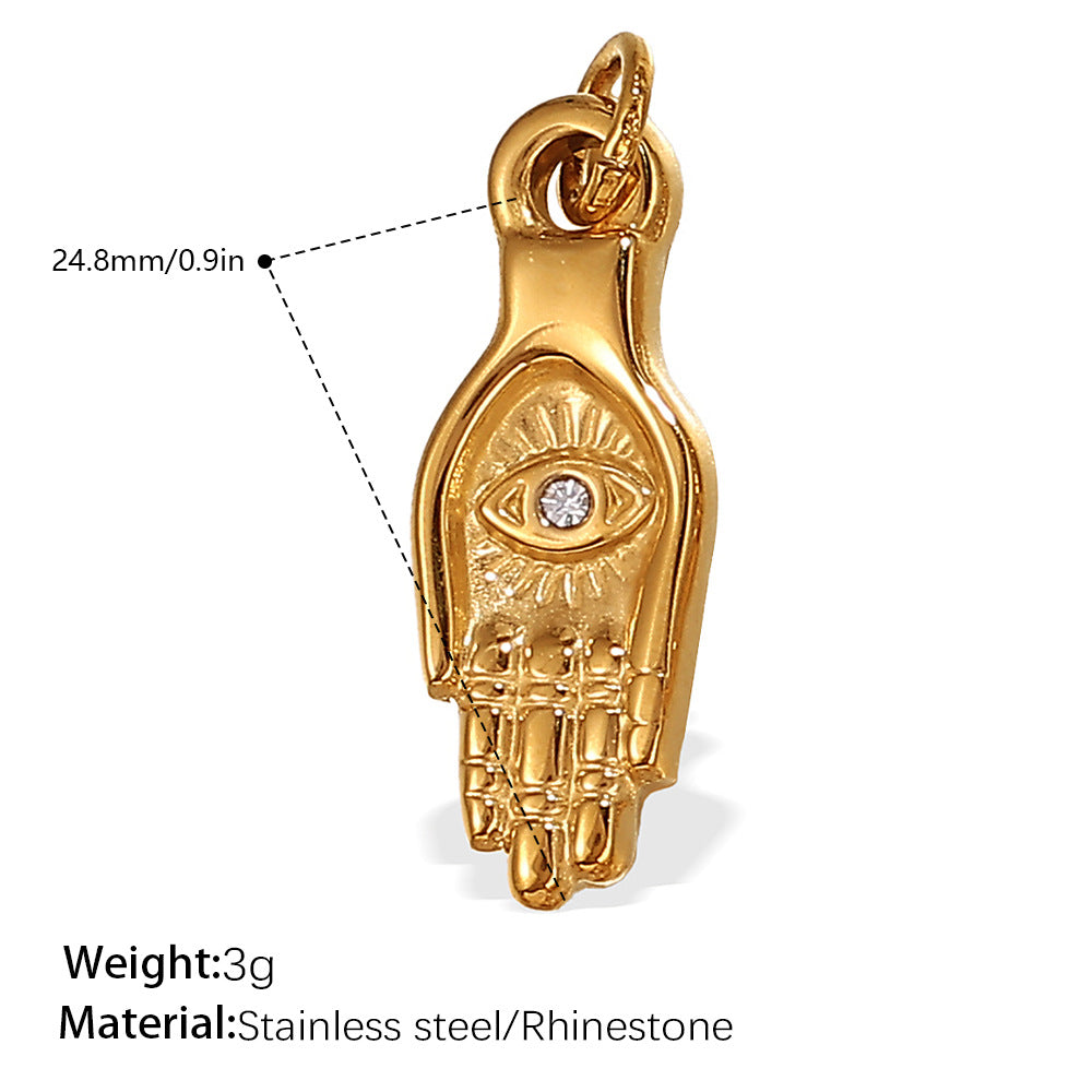 Wholesale DIY  Plated 18K Gold Palm Eye   Charms