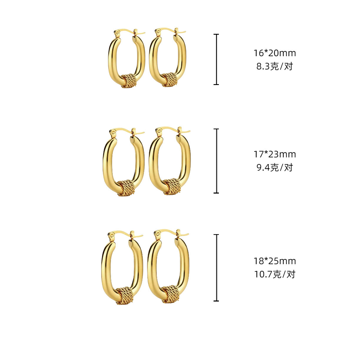 Wholesale anti-allergic non-fading earrings