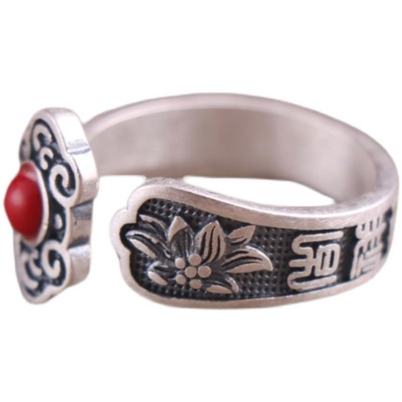 Wholesale Retro pattern red ring