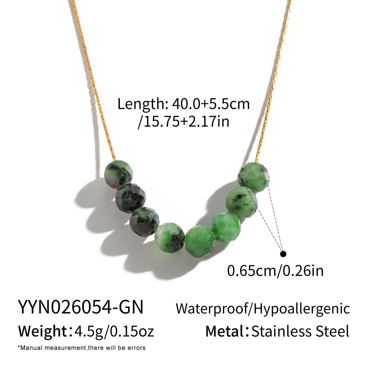 Wholesale Gold Tone Stainless Steel Natural Red Agate Geometric Pendant Necklace For Women Casual Jewelry Accessory