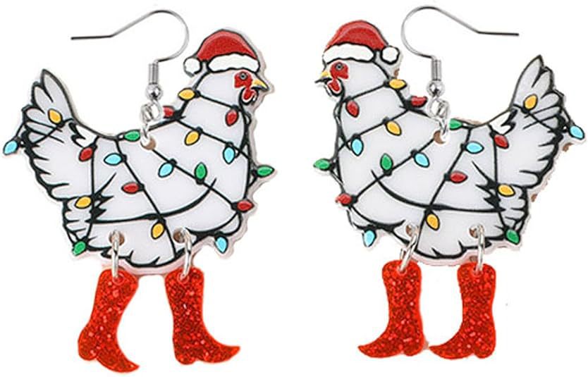 Wholesale Cute Acrylic Animal Pendant Earrings