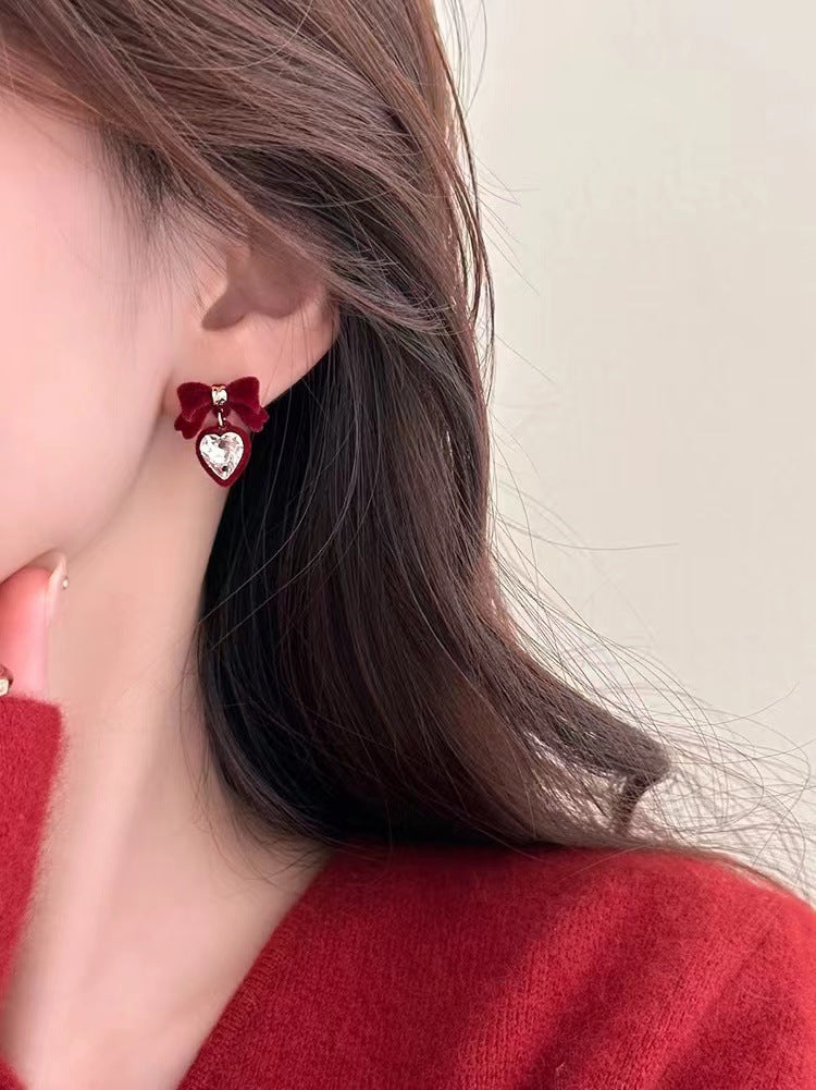 Wholesale  Retro Fairy Flower Bow Earrings