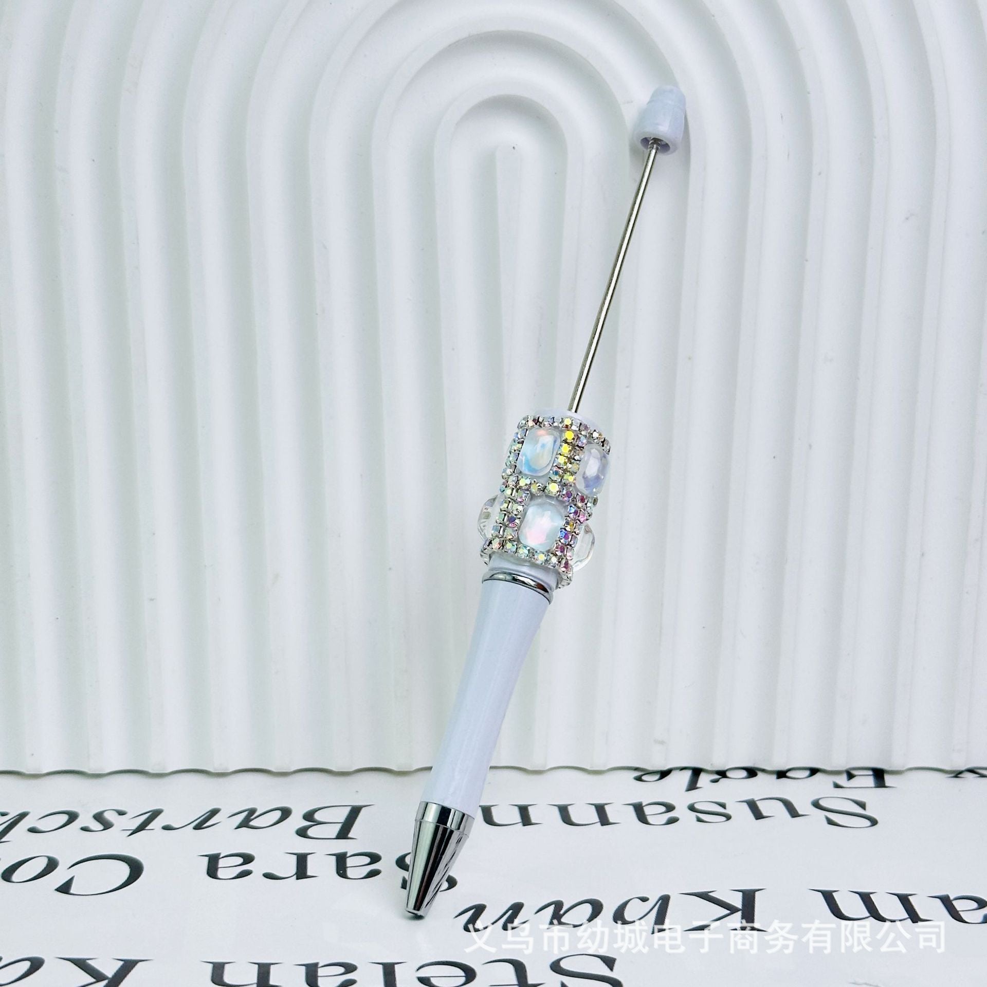 Wholesale 10pcs Creative DIY bright diamond beadable pens