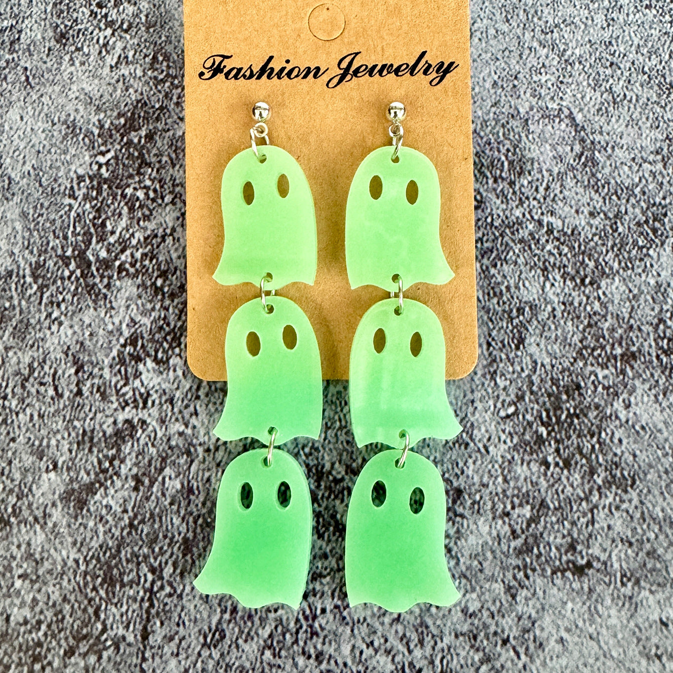 Wholesale  Long Ghost Luminous Acrylic Earrings