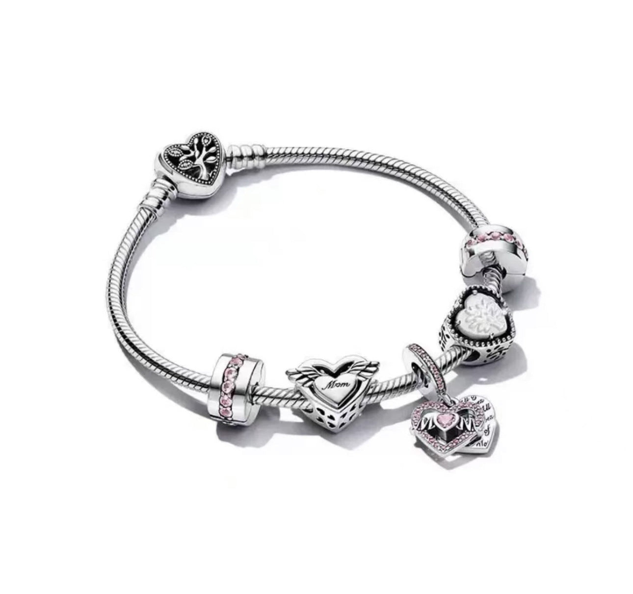 Wholesale S925 Sterling Silver Blue Ocean Star Language Star Valentine's Day Bracelet