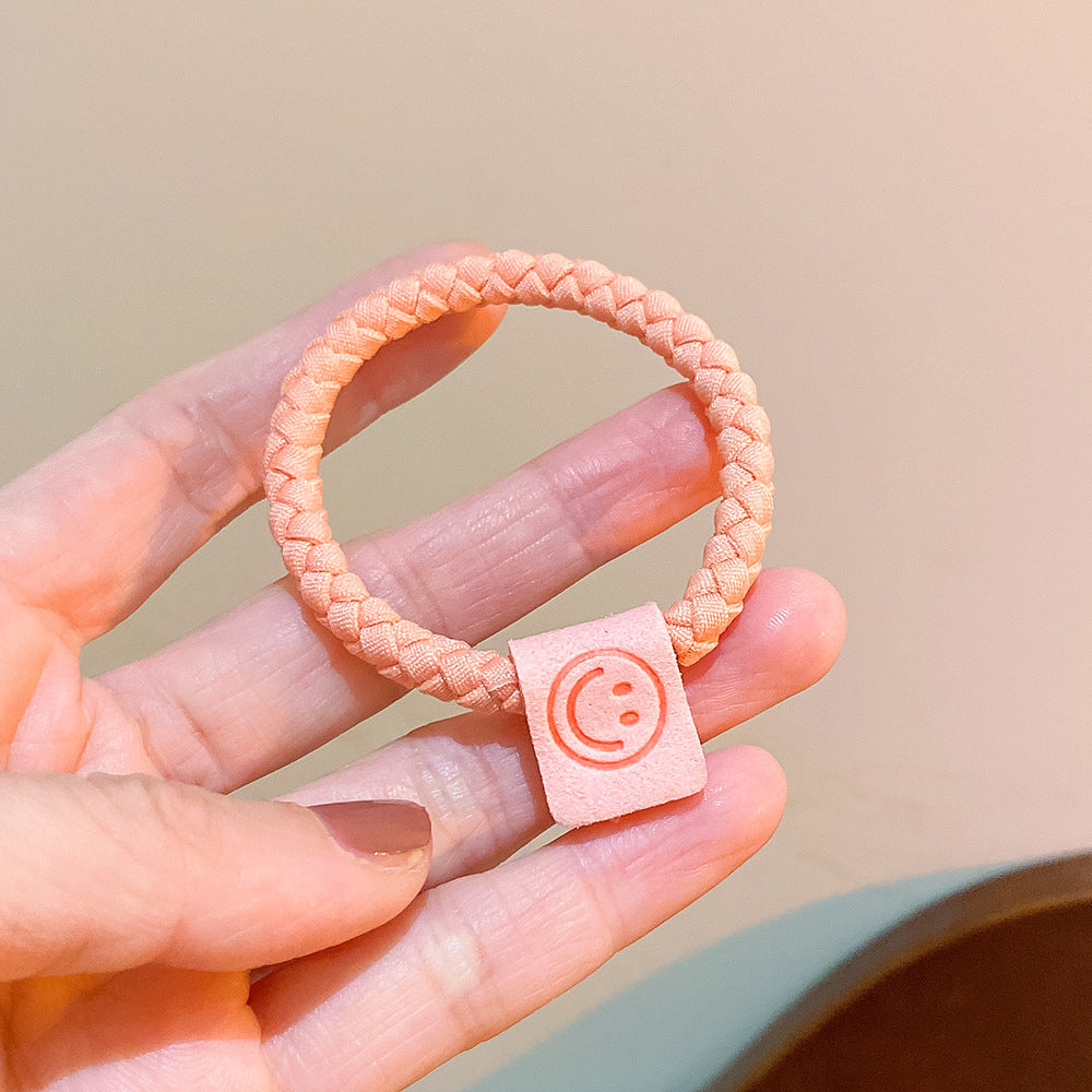 Wholesale Candy Color High Elastic Smiley Face Hair Band ACC-HS-Huidi038
