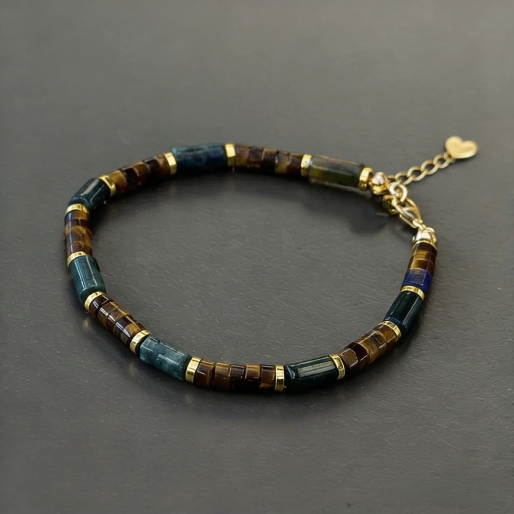 Wholesale Bohemian Style Natural Stone Lapis Lazuli Adjustable Woven Beaded Bracelet Handmade Beads Fashion Accessory For Resale